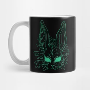 Polygon bunny mask Mug